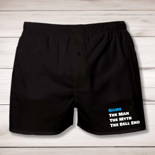 Personalised The Man The Myth - Rude Men's Underwear - Slightly Disturbed - Image 1 of 2