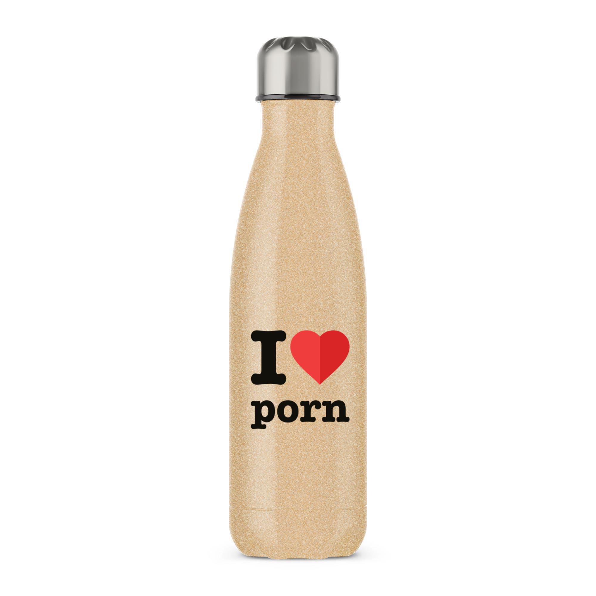 I Love Porn Bottle - Rude Bottles - Slightly Disturbed