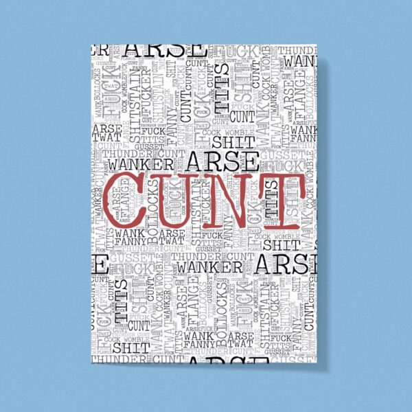 Ultimate Swearing - Rude Greeting Card - Slightly Disturbed - Image 1 of 1