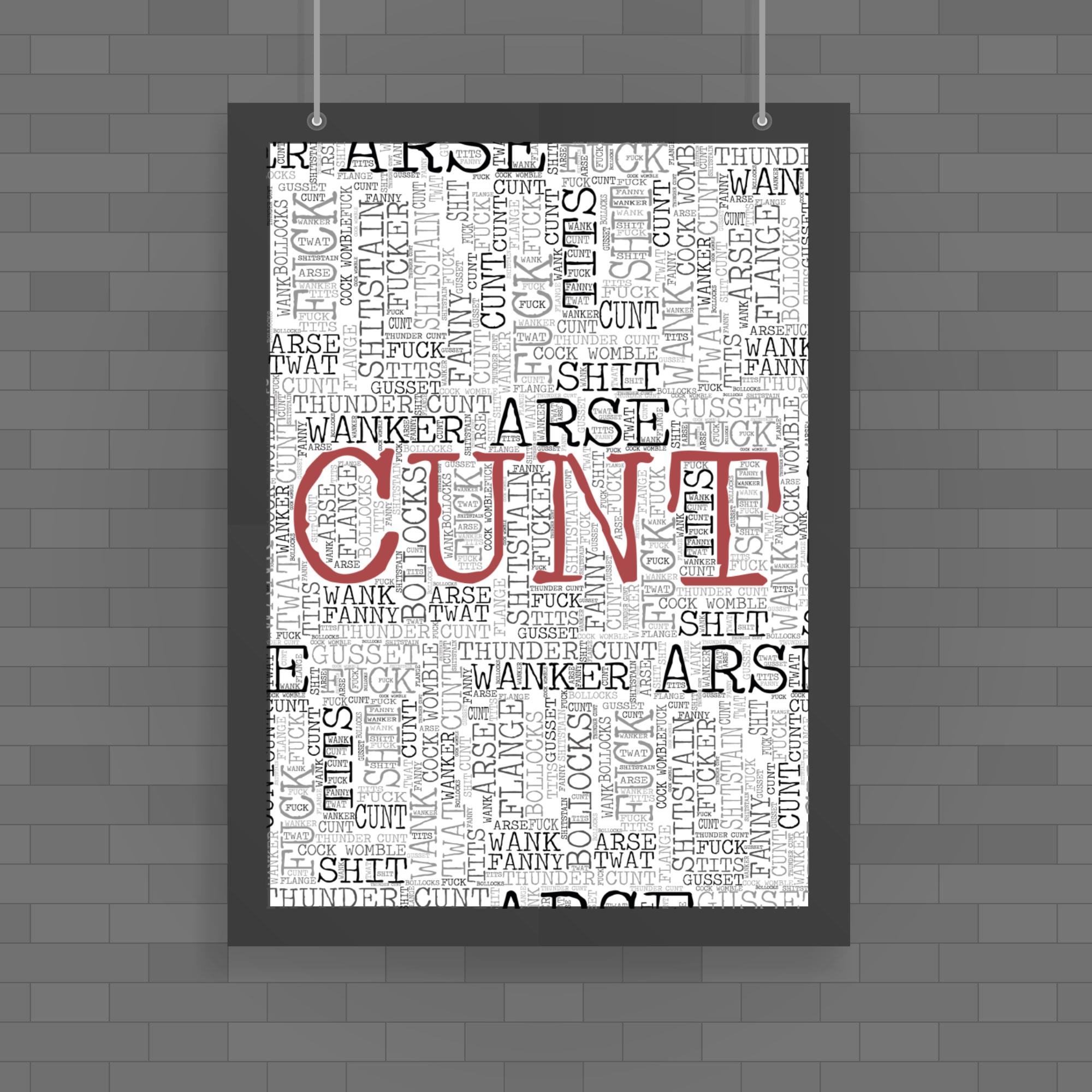 Ultimate Swearing Poster Rude Posters Slightly Disturbed 
