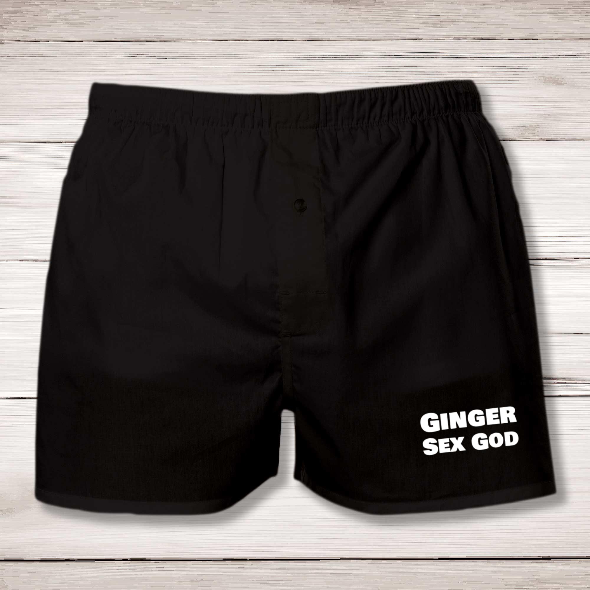 Ginger Sex God Men's Boxers - Rude Boxers - Slightly Disturbed