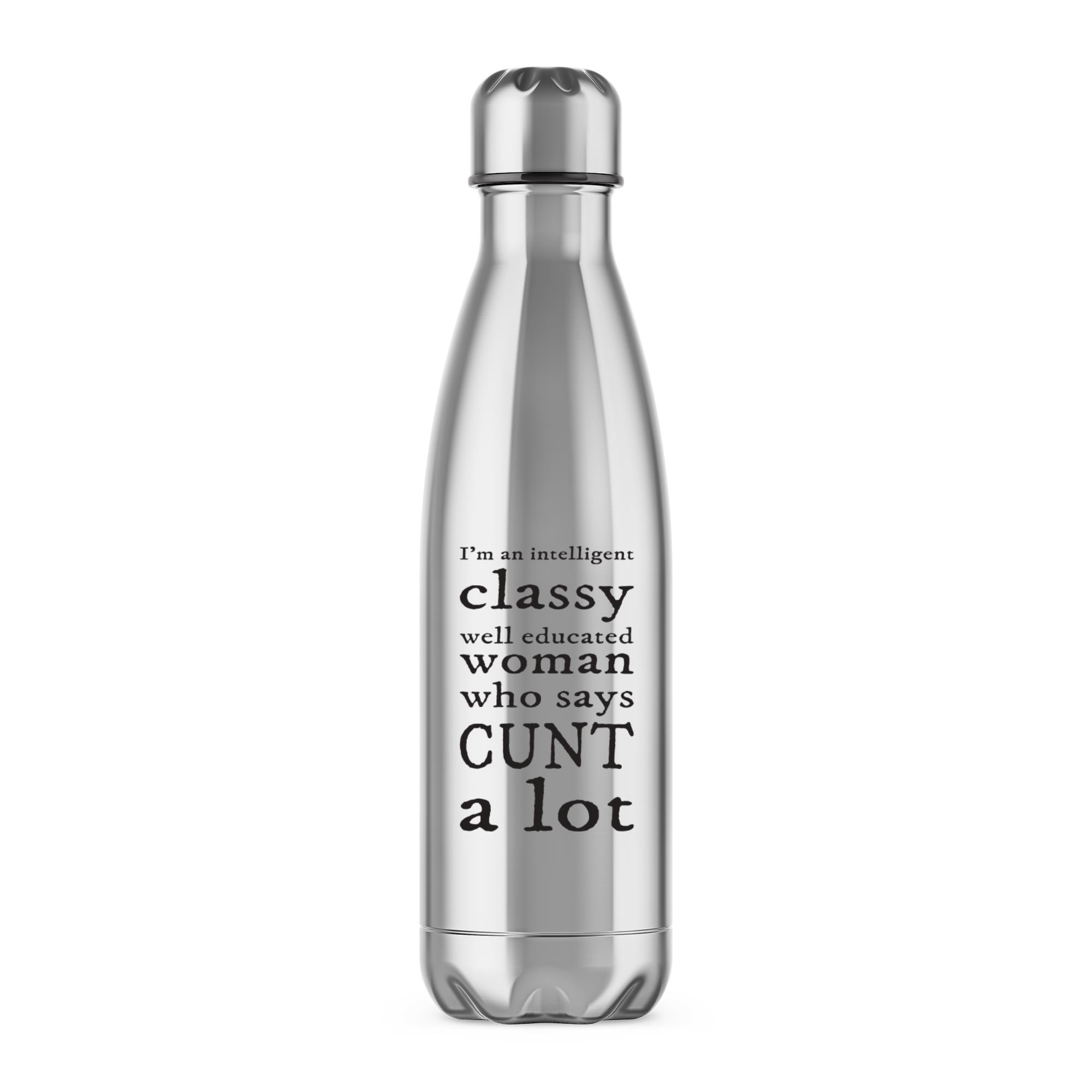 Intelligent Classy Woman Bottle - Rude Bottles - Slightly Disturbed