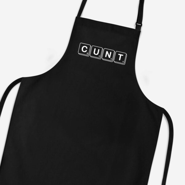 Scrabble Tiles Cunt - Rude Aprons - Slightly Disturbed - Image 1 of 3