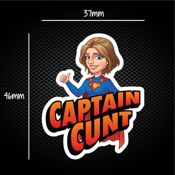 Captain Cunt - Rude Sticker Packs - Slightly Disturbed - Image 1 of 2