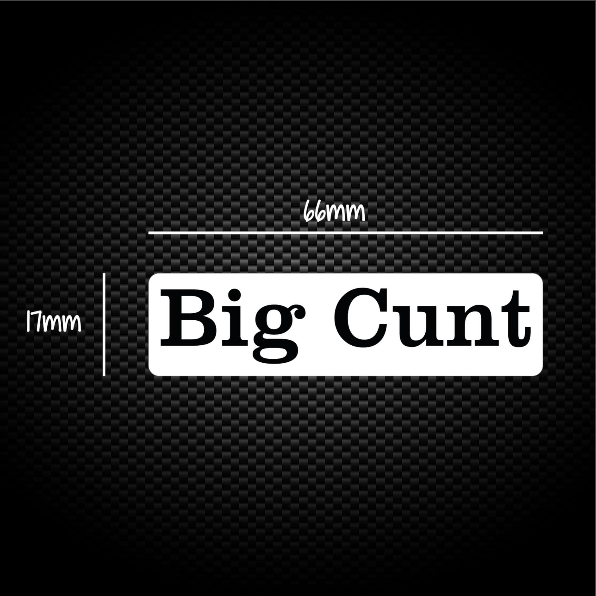 Big Cunt Sticker Pack Rude Stickers Slightly Disturbed 