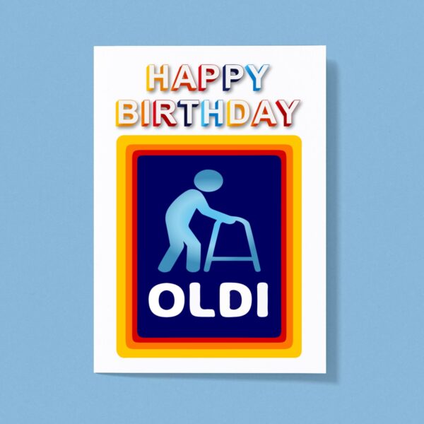 OLDI - Novelty Greeting Card - Slightly Disturbed - Image 1 of 1