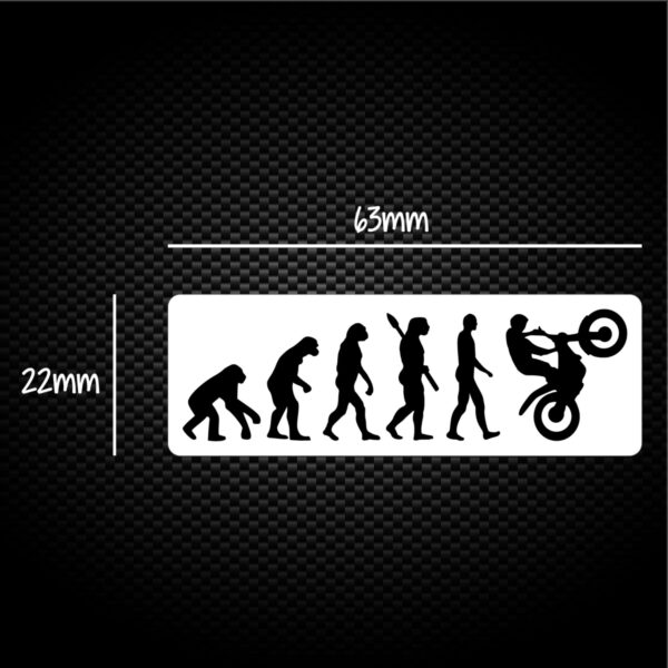 Evolution Of A Trials Bike Rider - Novelty Sticker Packs - Slightly Disturbed - Image 1 of 1