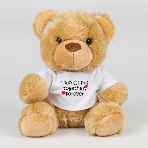 Two Cunts Together Forever - Rude Swear Bear - Slightly Disturbed - Image 1 of 2