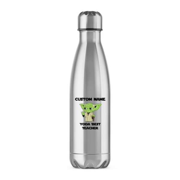Personalised Yoda Best Teacher - Novelty Water Bottles - Slightly Disturbed - Image 1 of 2
