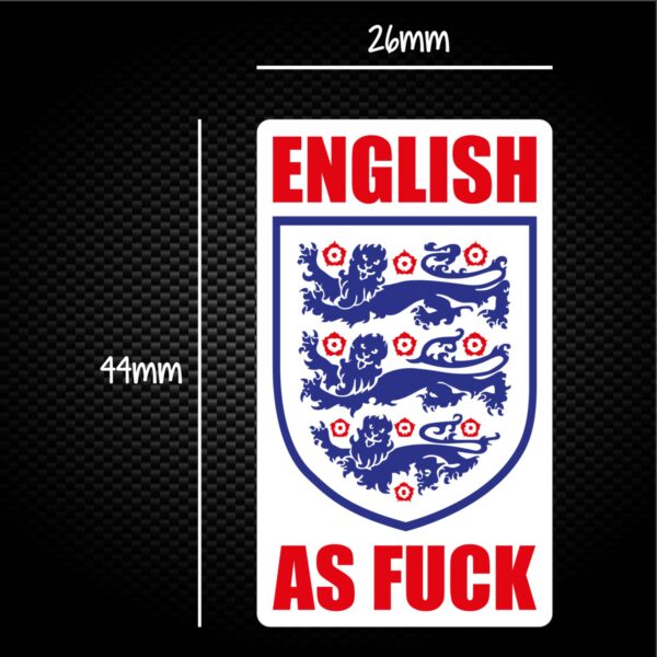 English As Fuck Three Lions - Rude Sticker Packs - Slightly Disturbed - Image 1 of 1