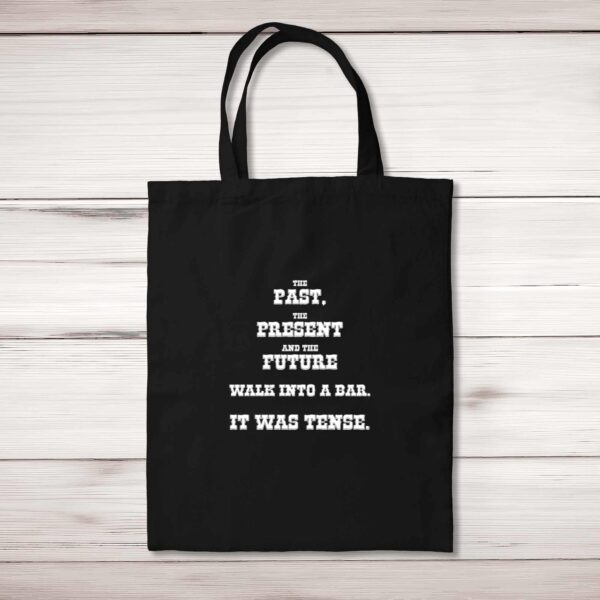 The Past The Present & The Future - Novelty Tote Bags - Slightly Disturbed