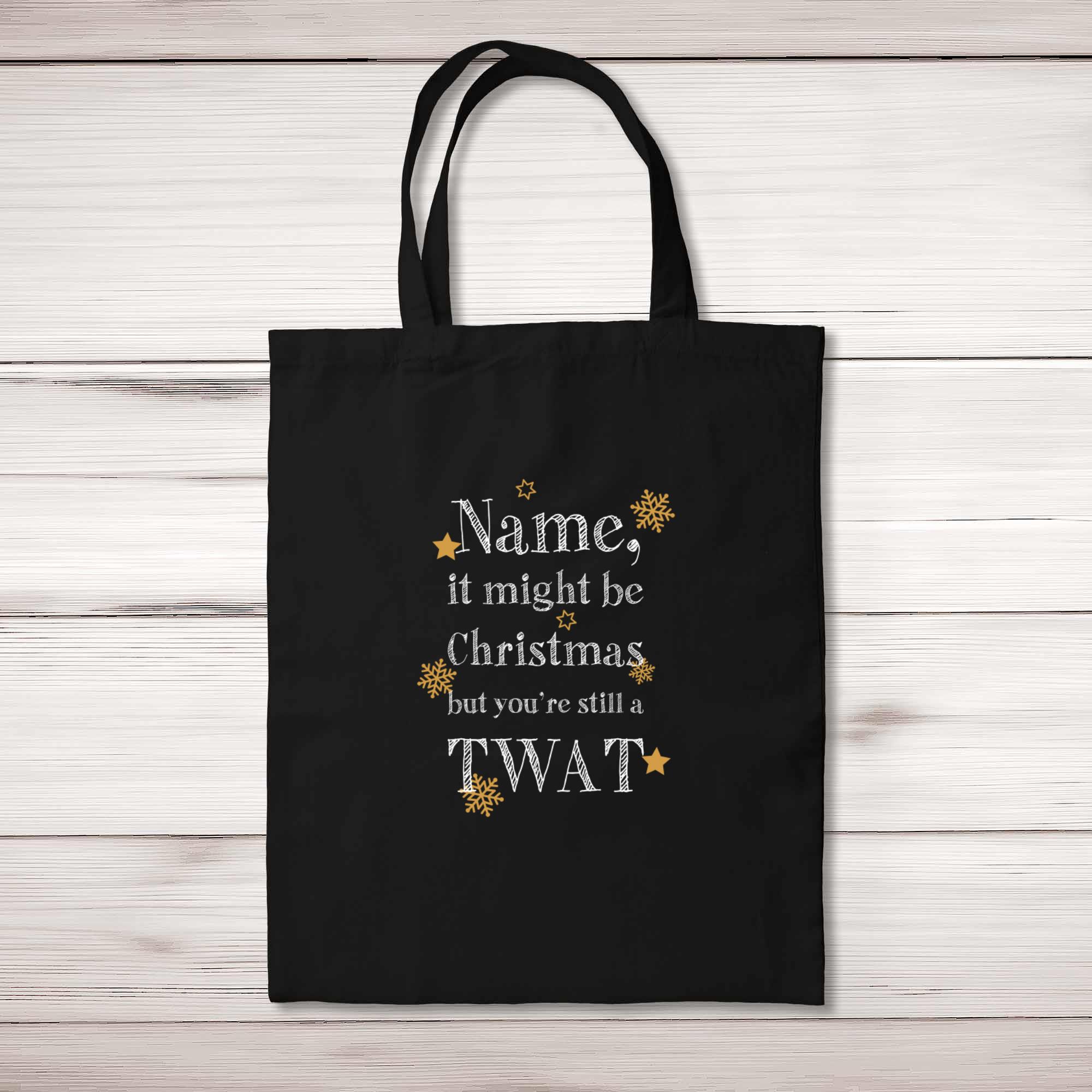 personalized christmas tote bags