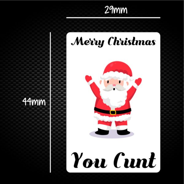 Merry Christmas You... Swearing - Rude Sticker Packs - Slightly Disturbed - Image 1 of 2
