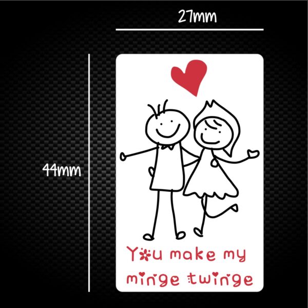 You Make My Minge Twinge - Rude Sticker Packs - Slightly Disturbed - Image 1 of 1