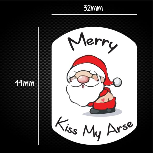 Merry Kiss My Arse - Rude Sticker Packs - Slightly Disturbed - Image 1 of 1