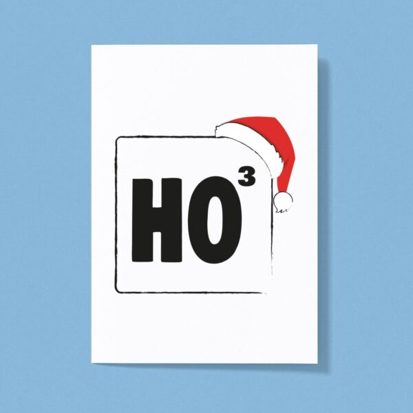 HO Cubed - Geeky Greeting Card - Slightly Disturbed - Image 1 of 1
