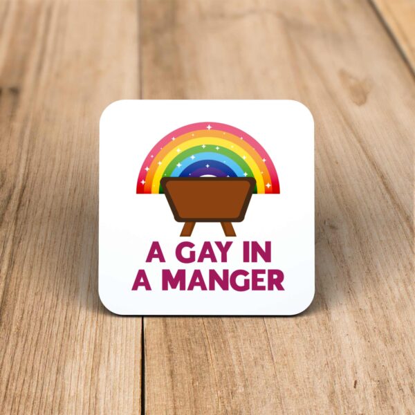 A Gay In A Manger - Rude Coaster - Slightly Disturbed - Image 1 of 1