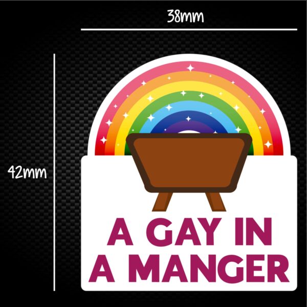 A Gay In A Manger - Rude Sticker Packs - Slightly Disturbed - Image 1 of 1