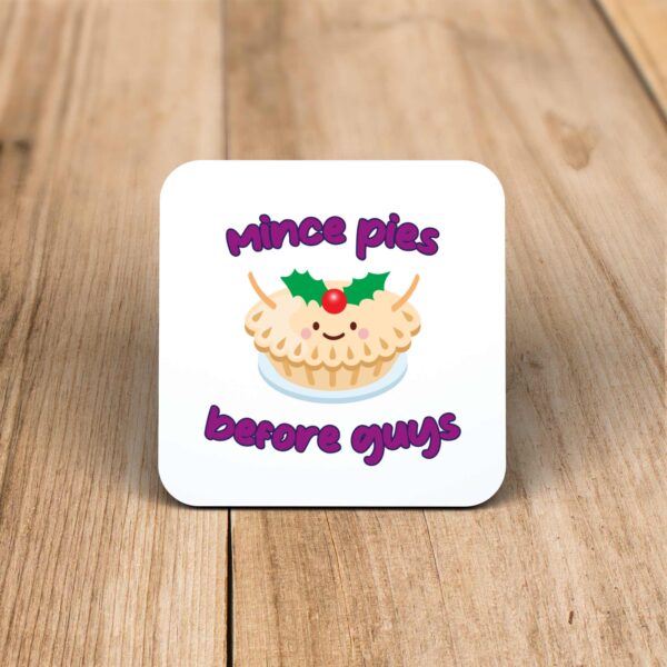 Mince Pies Before Guys - Novelty Coaster - Slightly Disturbed - Image 1 of 1
