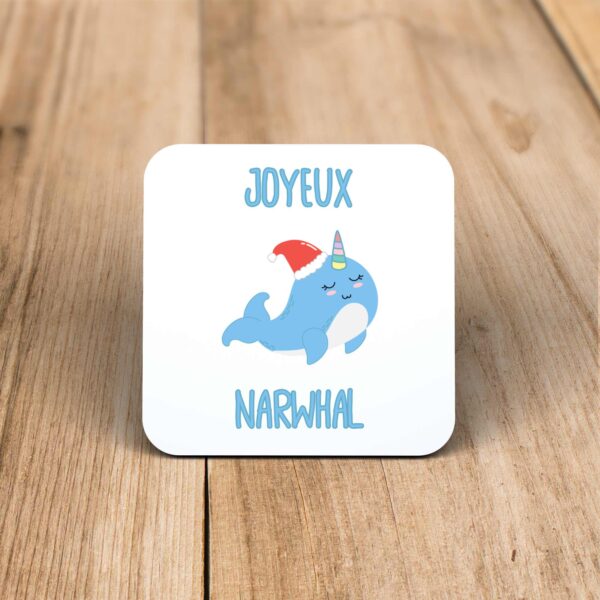 Joyeux Narwhal - Novelty Coaster - Slightly Disturbed - Image 1 of 1