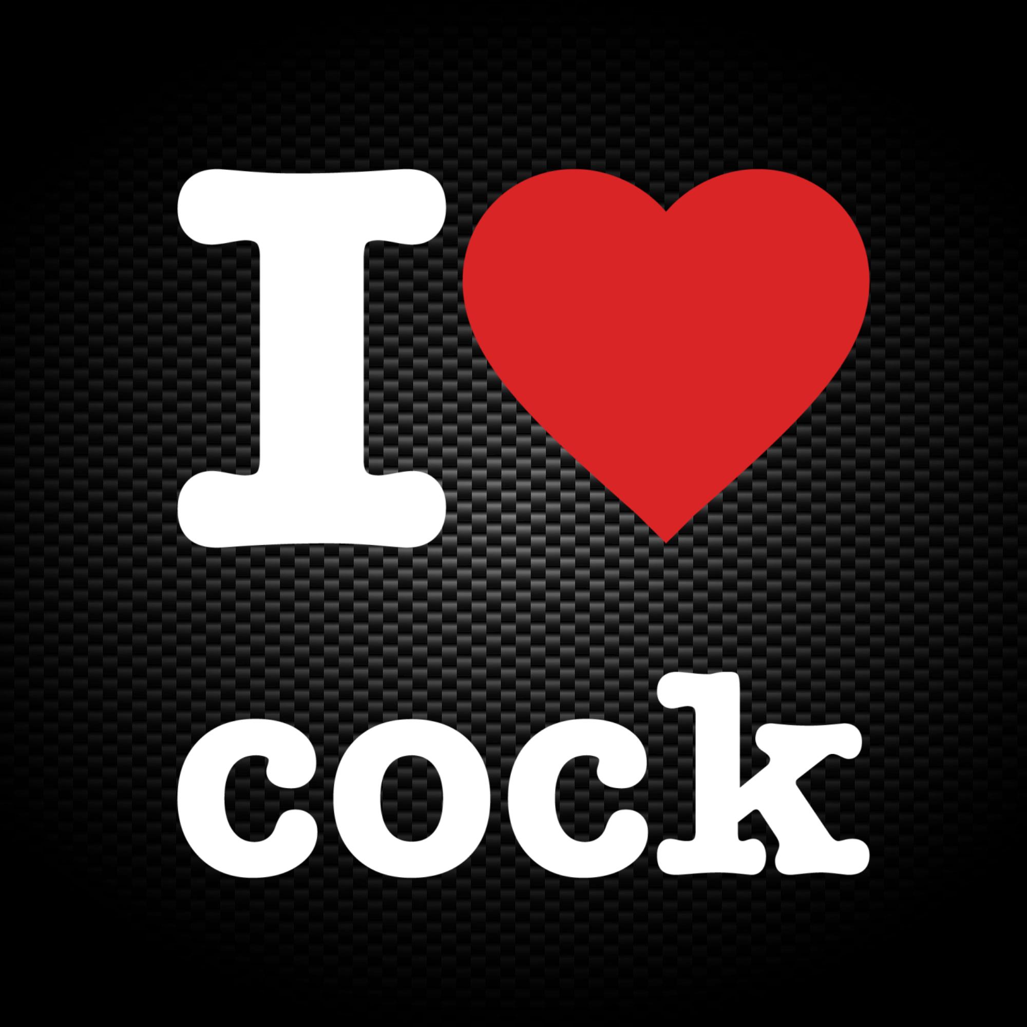 I Love Cock Vinyl Sticker