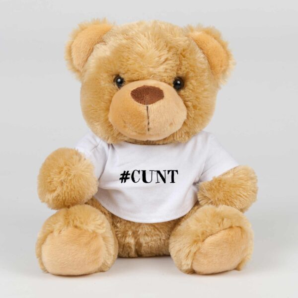 Hashtag Cunt - Rude Swear Bear - Slightly Disturbed - Image 1 of 2