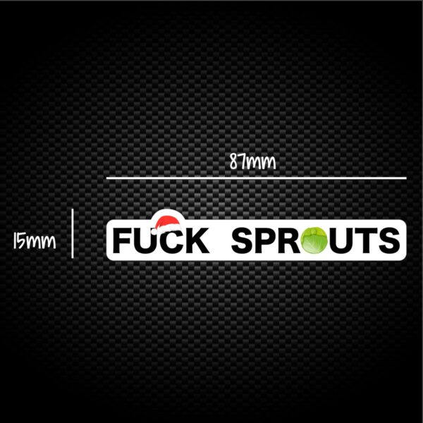 Fuck Sprouts - Rude Sticker Packs - Slightly Disturbed - Image 1 of 1