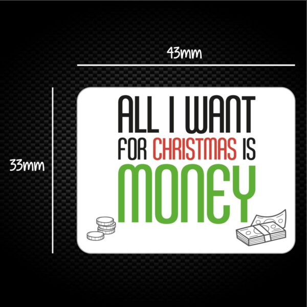 All I Want For Christmas Is Money - Novelty Sticker Packs - Slightly Disturbed - Image 1 of 1