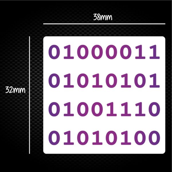 Binary Cunt - Rude Sticker Packs - Slightly Disturbed - Image 1 of 1