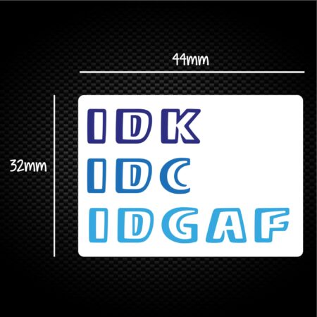 IDGAF - Novelty Sticker Packs - Slightly Disturbed - Image 1 of 1