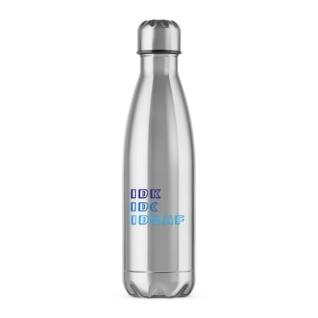 IDGAF - Novelty Water Bottles - Slightly Disturbed - Image 1 of 2