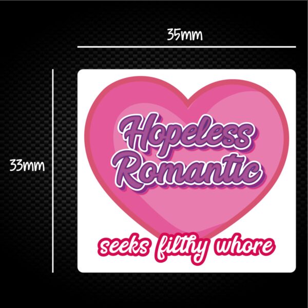 Hopeless Romantic - Rude Sticker Packs - Slightly Disturbed - Image 1 of 1