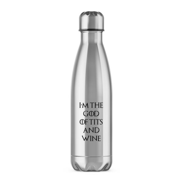 God Of Tits And Wine - Novelty Water Bottles - Slightly Disturbed - Image 1 of 2