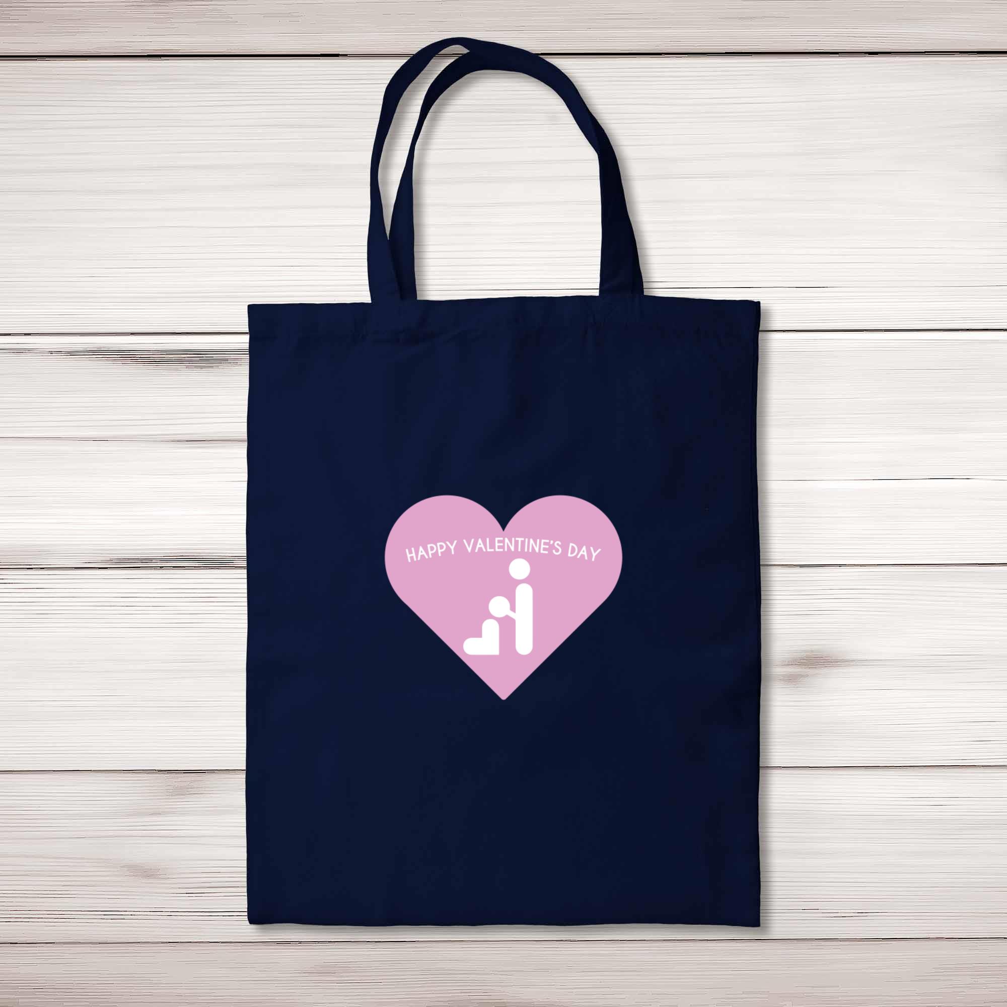 Happy Valentine s Day BJ Tote Bag Rude Bags Slightly Disturbed