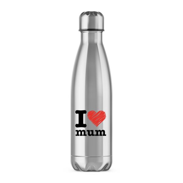 I Heart Mum - Novelty Water Bottles - Slightly Disturbed - Image 1 of 6