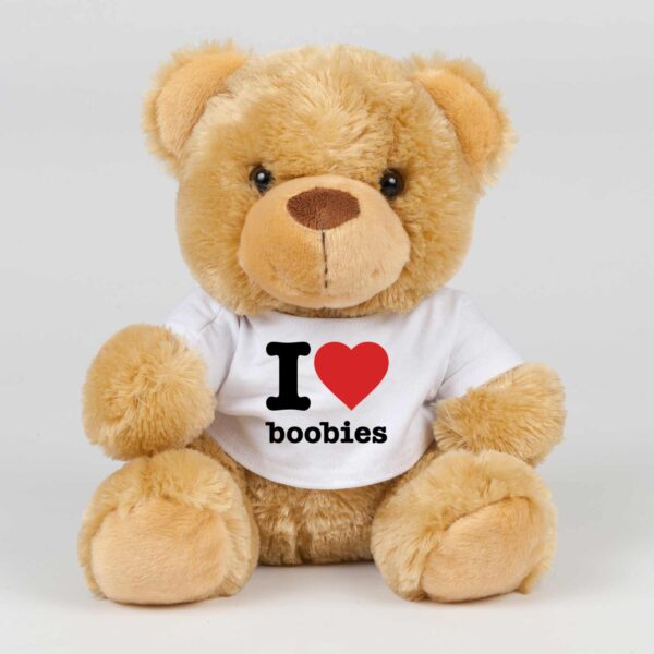 I Love Boobies - Novelty Swear Bear - Slightly Disturbed - Image 1 of 2
