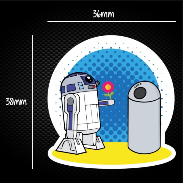 R2D2 In Love - Geeky Sticker Packs - Slightly Disturbed - Image 1 of 1