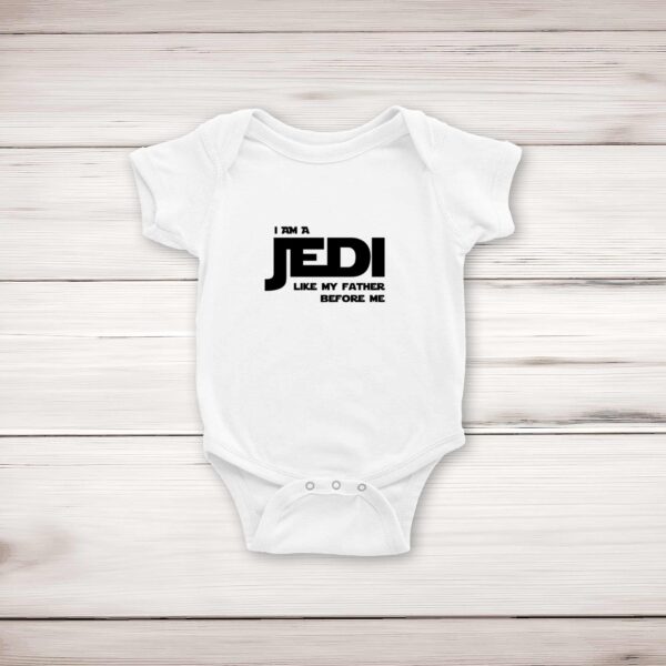 I Am A Jedi - Geeky Babygrows & Sleepsuits - Slightly Disturbed - Image 1 of 4