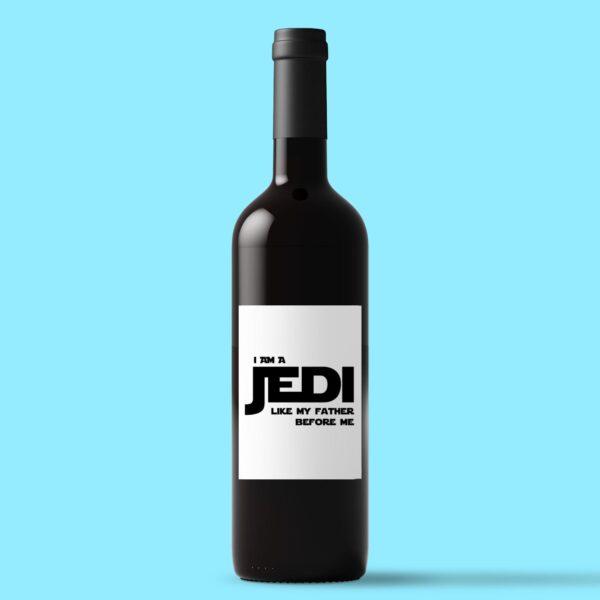 I Am A Jedi - Geeky Wine/Beer Labels - Slightly Disturbed - Image 1 of 1