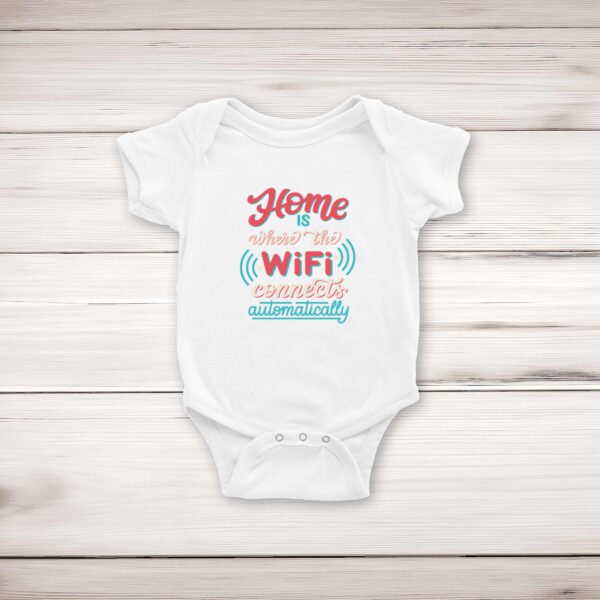 WiFi Connects Automatically - Geeky Babygrows & Sleepsuits - Slightly Disturbed - Image 1 of 4