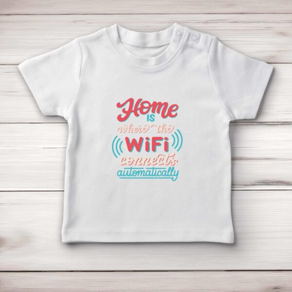 WiFi Connects Automatically - Geeky Baby T-Shirts - Slightly Disturbed - Image 1 of 4