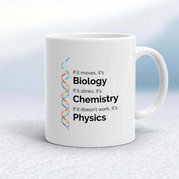 Biology Chemistry Physics - Geeky Mugs - Slightly Disturbed - Image 1 of 18