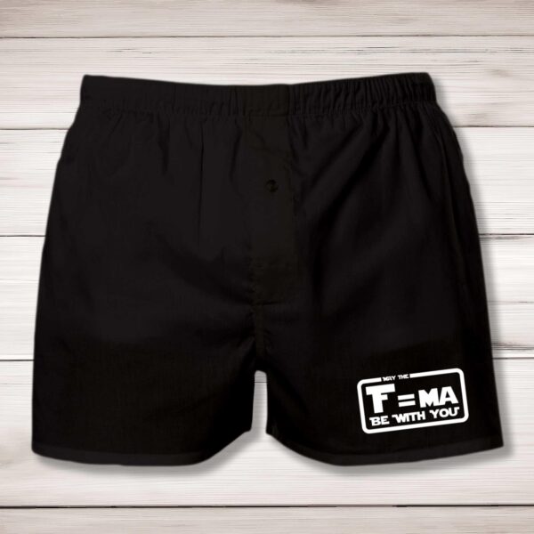 May The F=ma Be With You - Geeky Men's Underwear - Slightly Disturbed - Image 1 of 2