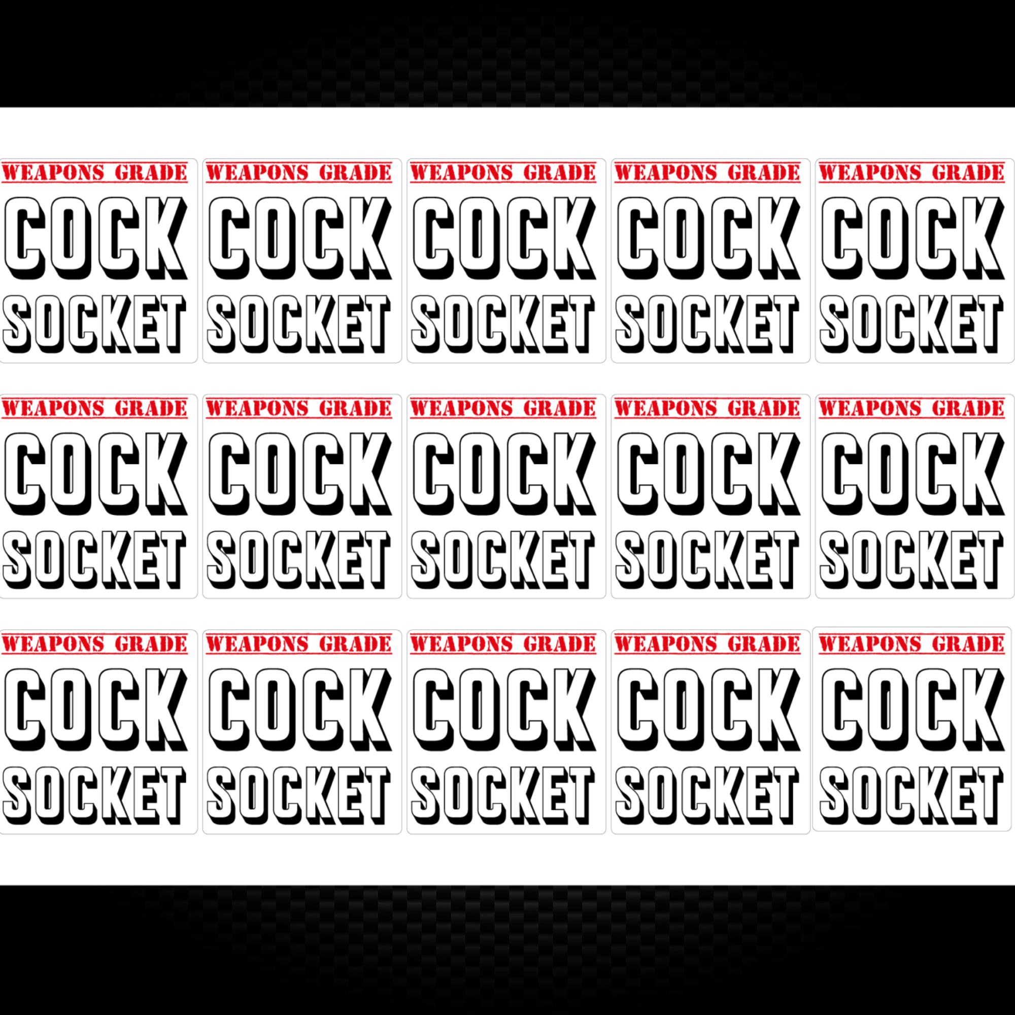 Cock Socket Sticker Pack Rude Stickers Slightly Disturbed 