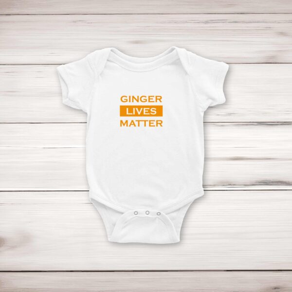 Ginger Lives Matter - Novelty Babygrows & Sleepsuits - Slightly Disturbed - Image 1 of 4