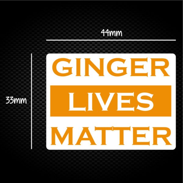 Ginger Lives Matter Sticker Pack Novelty Stickers Slightly Disturbed 