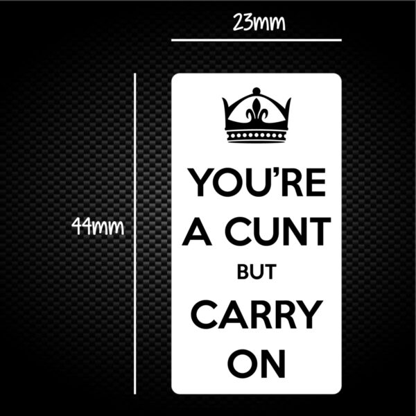 Keep Calm Cunt - Rude Sticker Packs - Slightly Disturbed - Image 1 of 1