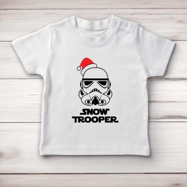 Snow Trooper - Geeky Baby T-Shirts - Slightly Disturbed - Image 1 of 4