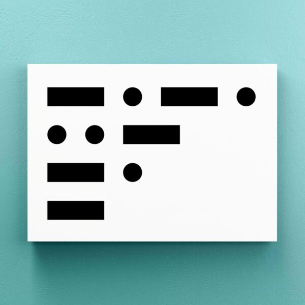 Morse Code Cunt - Rude Canvas Prints - Slightly Disturbed - Image 1 of 1