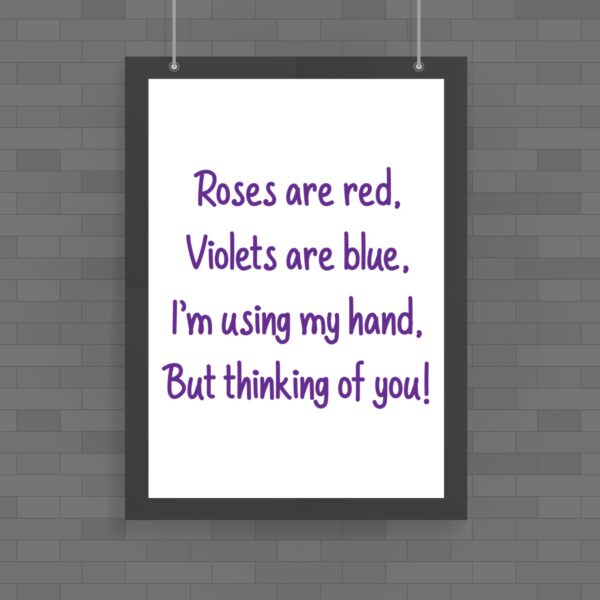 But Thinking of You - Rude Posters - Slightly Disturbed - Image 1 of 1